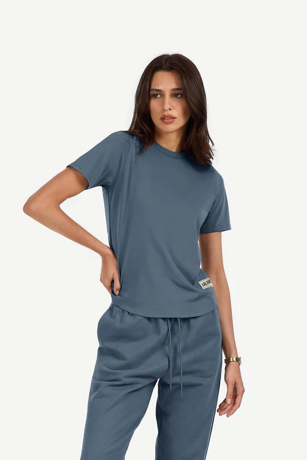 Regular Fit Curved Hem T-Shirt